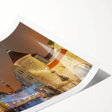 Extra large wall art featuring line art flowers in black on a white background, ideal for large living room wall decor.