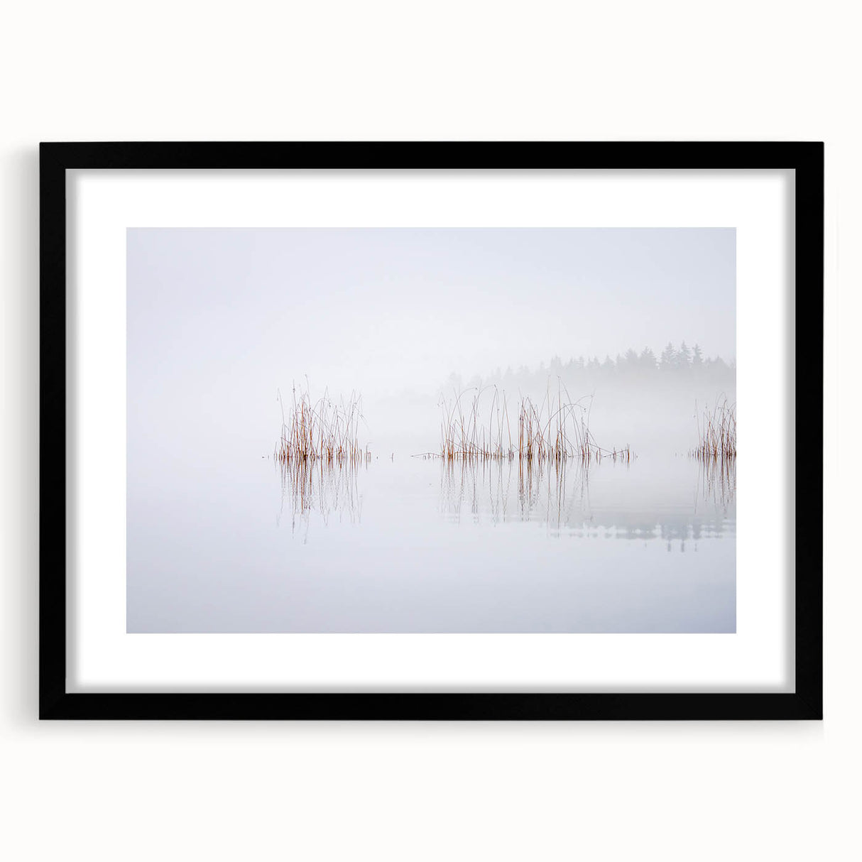 Extra large abstract art print of a colorful, textured European landscape on a black-framed canvas.