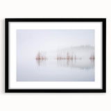 Extra large abstract art print of a colorful, textured European landscape on a black-framed canvas.