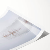 Extra large wall art featuring line art flowers in muted tones on rolled canvas, ideal for large living room decor.