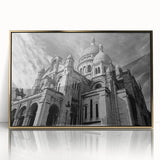 Art Deco poster of Paris skyline in gold and black hues, acrylic framed, suitable for modern art wall decor.