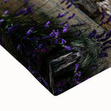 Black and white landscape art painting of Provence on stretched canvas, ideal for bedroom wall decor.