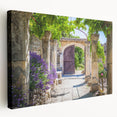 Lavender fields in Provence on stretched canvas, featuring soft purple and green hues, ideal for kitchen wall art.