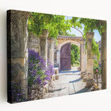 Lavender fields in Provence on stretched canvas, featuring soft purple and green hues, ideal for kitchen wall art.