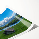 Extra large wall art featuring line art flowers in muted earth tones on a rolled canvas, ideal for large living room decor.