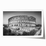 Rolled print of a Rome cityscape featuring pastel shades, ideal for dining room wall art.