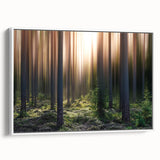 Vintage poster art of a scenic Latvia landscape in vibrant colors on a large framed canvas, ideal for living room decor.