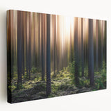 Side view of a stretched canvas featuring a European scenery with muted earth tones, ideal for kitchen wall art.