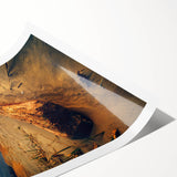 Extra large wall art featuring line art flowers in black and white, rolled print format, ideal for large living room decor.