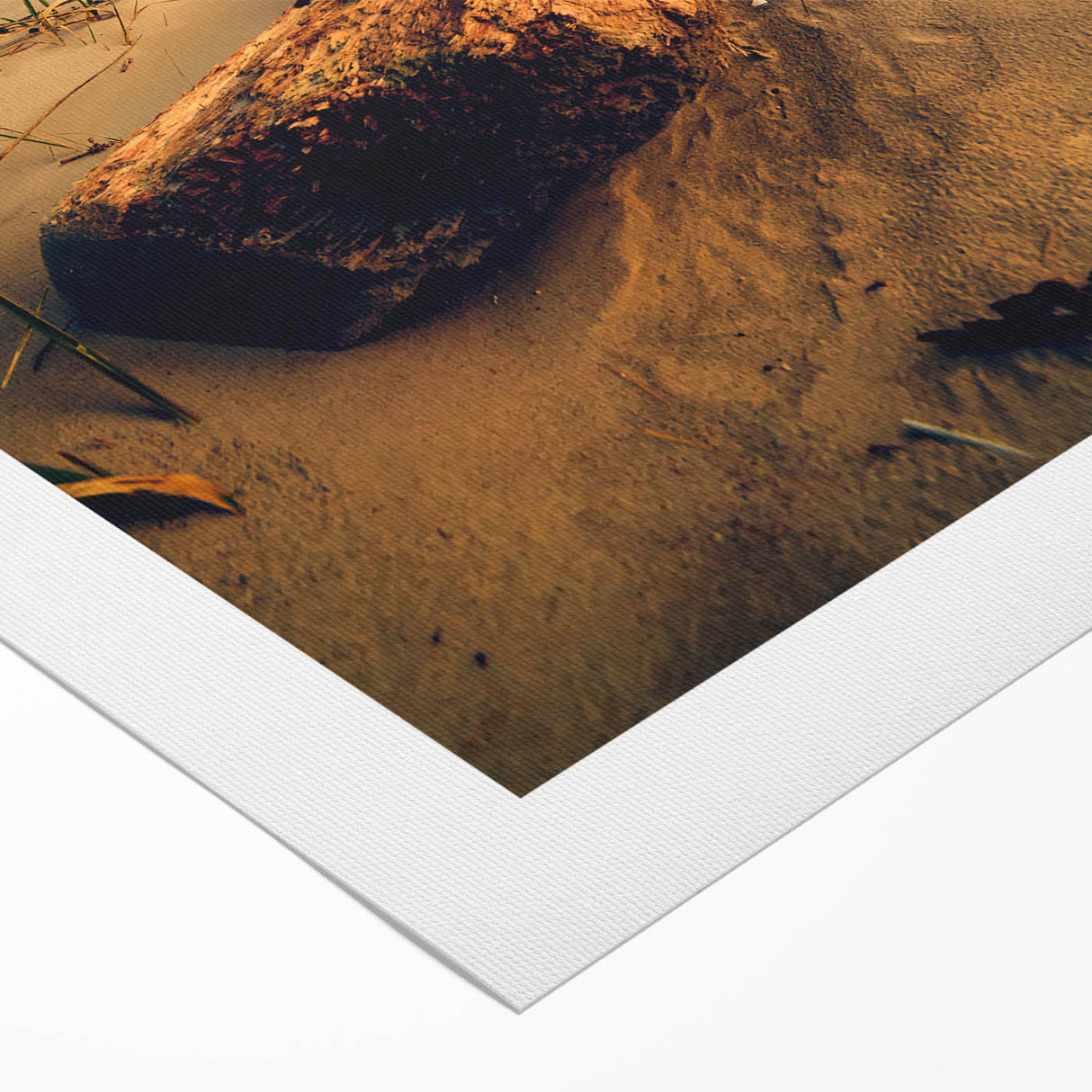 Art deco poster featuring a Lithuanian landscape in muted earth tones on rolled canvas, suitable for dining room decor.