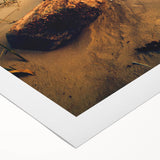 Art deco poster featuring a Lithuanian landscape in muted earth tones on rolled canvas, suitable for dining room decor.