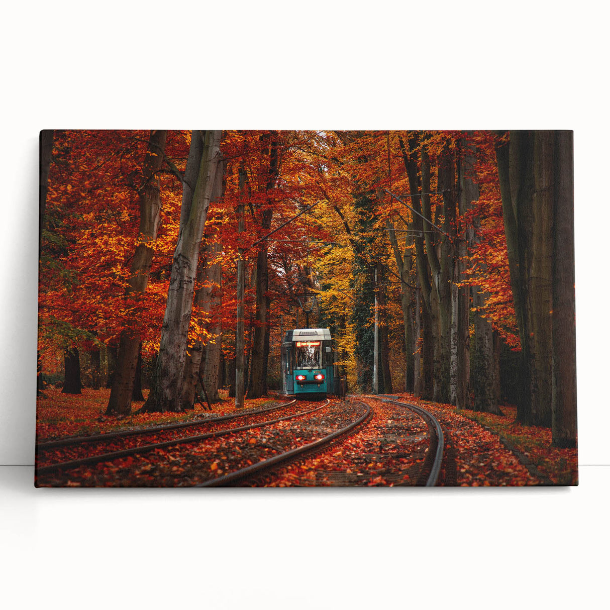 Large black and white stretched canvas featuring a scenic European cityscape, ideal for kitchen wall art.