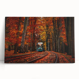 Large black and white stretched canvas featuring a scenic European cityscape, ideal for kitchen wall art.