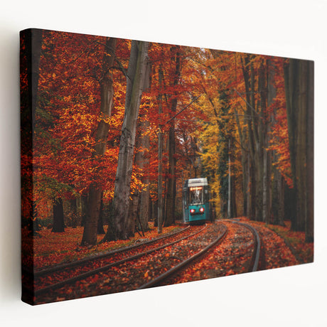 Large canvas print of a European cityscape in muted earth tones, suitable for kitchen wall art.