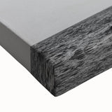 Large art of a black and white landscape painting of Barcelona on stretched canvas, suited for bedroom decor.