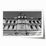 Extra large rolled print of a Madrid cityscape with vibrant, floral accents, ideal for art wall dining room.