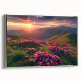 Landscape art painting of a European scenery in Ukraine, featuring colorful art on black framed canvas.