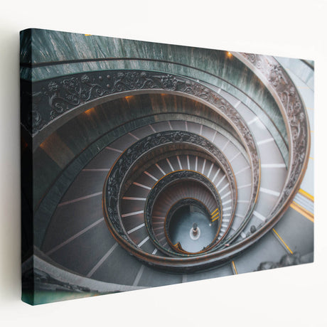 European Vatican scenery on a large stretched canvas with detailed architectural elements, ideal for kitchen wall art.