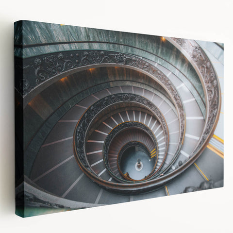 European Vatican scenery on a large stretched canvas with detailed architectural elements, ideal for kitchen wall art.