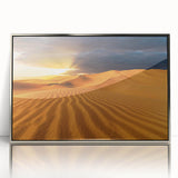 Mid-century modernist art of Dubai skyline in muted silver tones on a framed acrylic, suitable for modern art wall decor.