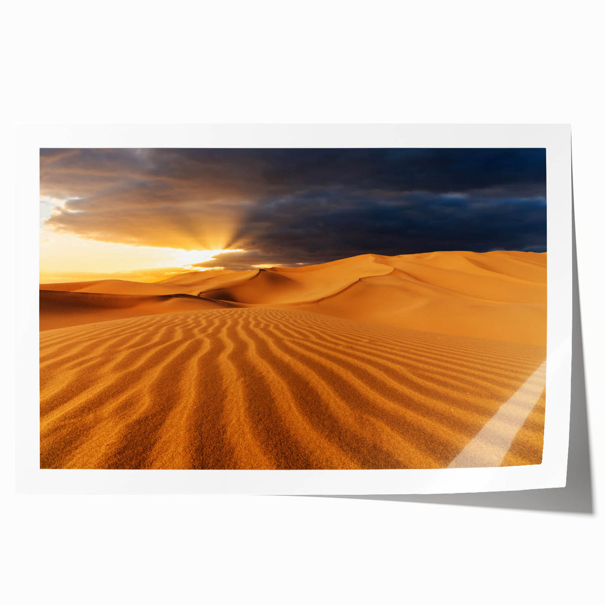 Extra large wall art featuring Dubai skyline in muted gray tones on a rolled canvas, ideal for art wall dining room.