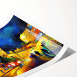 Extra large rolled print featuring line art flowers in muted earth tones, ideal for large living room wall art.