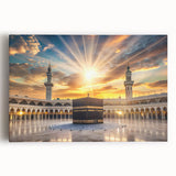 Black and white large canvas print of a Saudi Arabia desert scene, ideal for kitchen wall art.