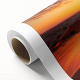 Art Deco poster of Abu Dhabi skyline in pastel shades on rolled canvas, ideal for nursery wall art.