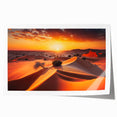 Extra large rolled print of Abu Dhabi scenery in soft earth tones, ideal for art wall dining room.