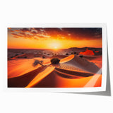 Extra large rolled print of Abu Dhabi scenery in soft earth tones, ideal for art wall dining room.
