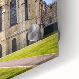 Large abstract wall art depicting the Canterbury, New Zealand scenery in muted earth tones on acrylic glass.