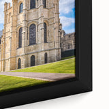 Extra large framed canvas featuring a textured depiction of Canterbury, New Zealand in black with colorful art accents.