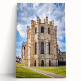 Black and white photograph of Canterbury, New Zealand on stretched canvas, ideal for kitchen wall art or bedroom ambiance.