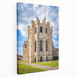 Large stretched canvas featuring a serene New Zealand Canterbury landscape in muted earth tones, ideal for kitchen wall art.