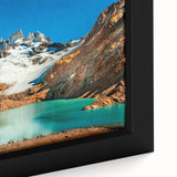 Extra large black wall art depicting a textured Argentine landscape on framed canvas, ideal for living room decor.