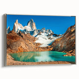 Landscape art painting of an Argentine scenery on a framed canvas.