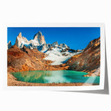 Extra large rolled print of a vibrant floral scene in South America.