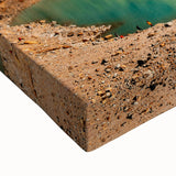 Black and white landscape art painting of a serene Argentinian scenery on large stretched canvas, ideal for bedroom decor.