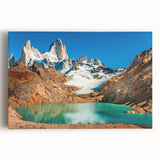Black and white stretched canvas of Argentine landscape, featuring a panoramic view, ideal for kitchen wall art.