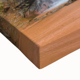 Black and white landscape art painting of Bolivian scenery on large stretched canvas, ideal for bedroom wall decor.