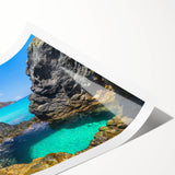 Extra large wall art featuring line art flowers in muted tones on a rolled canvas, suitable for large living room decor.