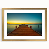 Extra large abstract art print of a textured Alabama scenery in muted earth tones, framed in gold.