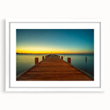 Abstract art print of Alabama scenery in muted earth tones on a framed white canvas.