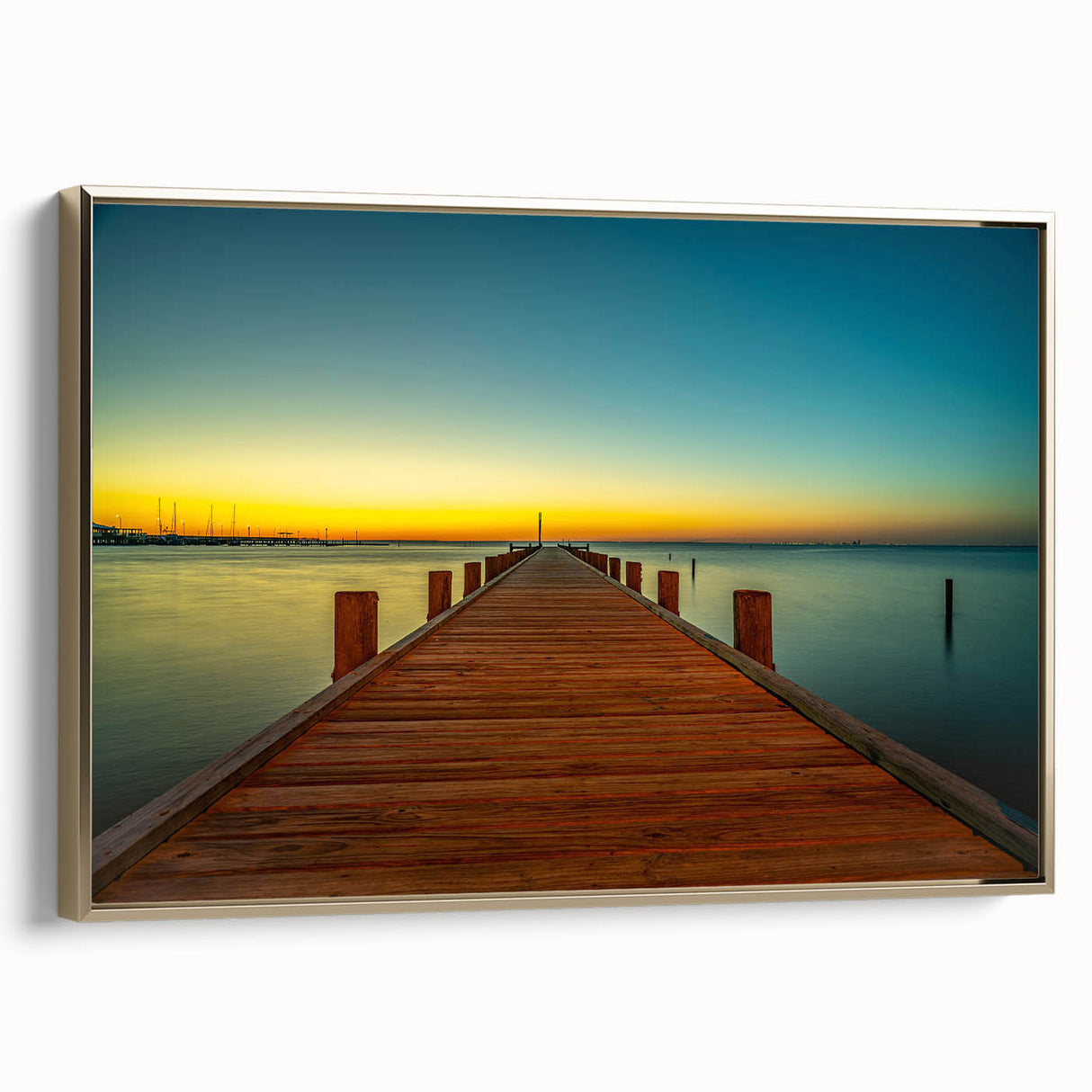 Framed canvas depicting a vintage-style Alabama landscape in muted gold and black tones, ideal for bedroom wall decor.