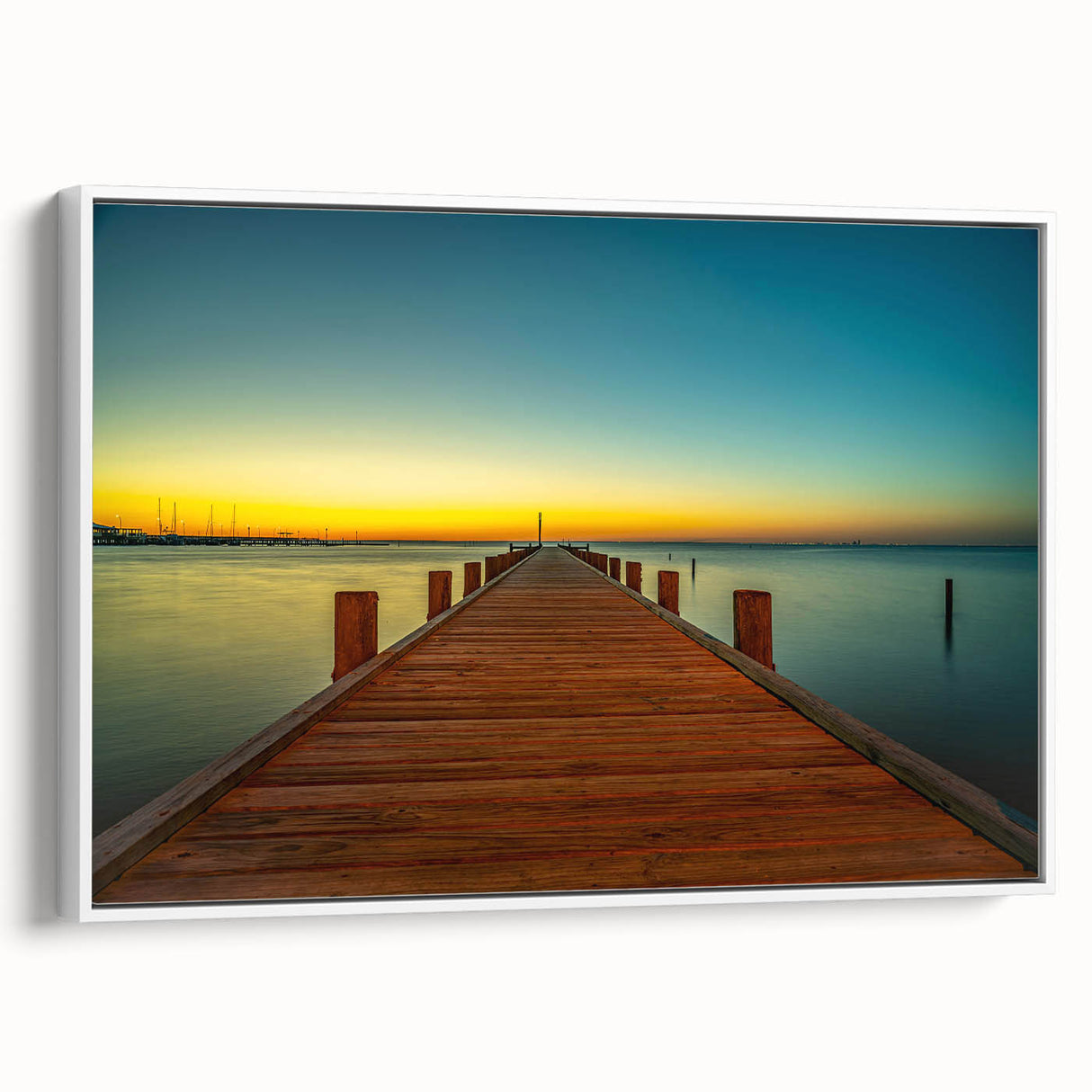 Vintage poster art of Alabama scenery on extra large framed canvas, featuring colorful art on black background.
