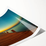 Extra large wall art featuring line art flowers in black and white, printed on rolled canvas.