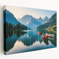 Alaskan landscape on large stretched canvas featuring muted earth tones, ideal for kitchen wall art.
