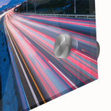 Large abstract wall art in mid-century modernist style, featuring muted earth tones on acrylic glass.