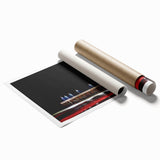 Extra large rolled print featuring a Daytona beach scene with soft pastel shades, ideal for classy bathroom wall art.