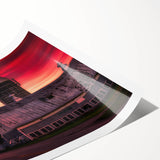 Extra large wall art featuring line art flowers in neutral tones on rolled print, ideal for large living room decor.